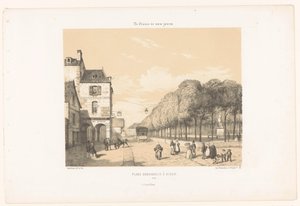 電車でディナンのゲスクラン広場へ Place Duguesclin à Dinan (オブジェクトのタイトル) 今日のフランス（シリーズタイトル） La France de nos jours (オブジェクトのシリーズ タイトル)