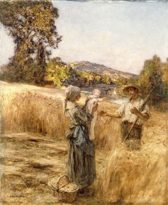 夕飯、 作： Leon Augustin Lhermitte