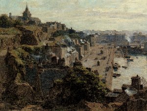 グランビル、朝、1892年 作： Leon Augustin Lhermitte