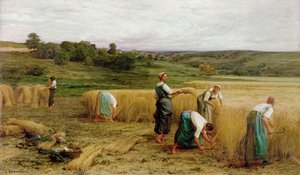 収穫、1874 作： Leon Augustin Lhermitte
