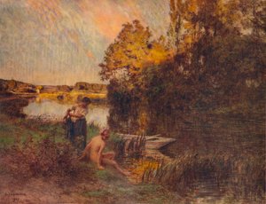 ザ・バザー、1907、1938 作： Leon Augustin Lhermitte