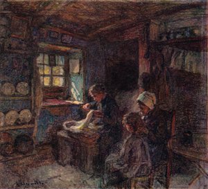 Les Dentellieres、c1888 作： Leon Augustin Lhermitte
