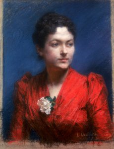 ランバート夫人、1889年 作： Leon Augustin Lhermitte