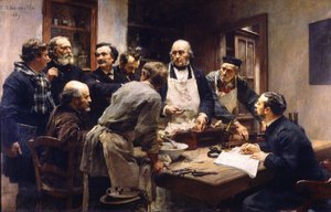 Claude Bernardin oppitunti College de Francessa 作： Leon Augustin Lhermitte