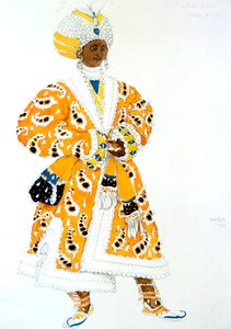 若いラジャ、バレエ衣装のデザイン、1911 作： Leon Bakst