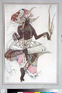 ロシアのバレエ - バレエのためにレオン・バクストが描いた衣装（1866-1924） "" le dieu bleu "" 作： Leon Bakst
