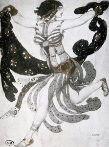 クレオパトラ、バレエ衣装のデザイン、1909 作： Leon Bakst