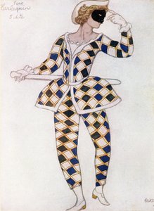 眠れる森の美女、1921年からハーレクインの衣装デザイン 作： Leon Bakst