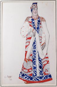 「モスクワ」の衣装デザイン、1922年