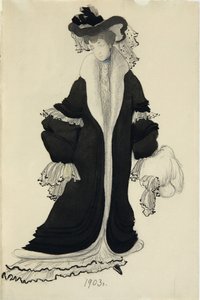 L.バクスト夫人の衣装デザイン、1903 作： Leon Bakst
