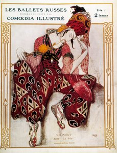 ポール・デュカス作曲のバレエ「ラ・ペリ」におけるニジンスキーの衣装デザイン 作： Leon Bakst