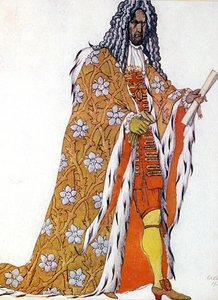眠れる森の美女』の「The Master of Ceremonies」の衣装デザイン 作： Leon Bakst