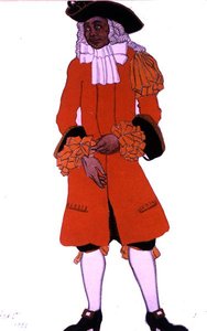 眠れる森の美女」より「ハンツマン」の衣装デザイン 作： Leon Bakst