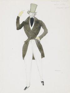 R.シューマンによるバレエカーニバルの衣装デザイン、1910年 作： Leon Bakst