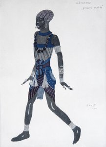 バレエクレオパトルの衣装デザイン、1909年 作： Leon Bakst