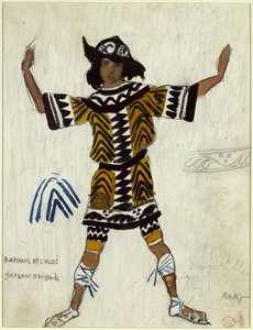 バレエダフニスエクロエの衣装デザイン、M。ラヴェル作、1912年 作： Leon Bakst