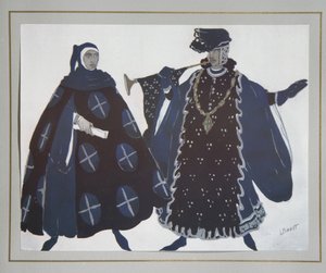 演劇の衣装デザインガブリエレダヌツィオ作「聖セバスチャンの殉教」、1922年 作： Leon Bakst