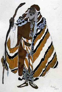 黄色い老人」の衣装（『聖セバスチャンの殉教者』より 作： Leon Bakst