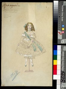 ジョセフ・バイエル（1852-1913）演出のバレエ「la poupee feerique」の衣装 作： Leon Bakst