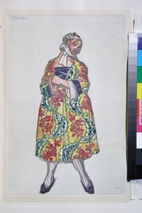 カルロ・ゴルドーニ演出のバレエ「善良な女性たち」の衣装 作： Leon Bakst