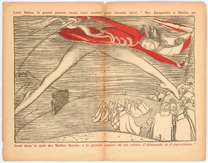 カルパチア地方からベルリンへ、ロシア・バレエのスタイルでの飛躍...、1915年頃。 作： Leon Bakst