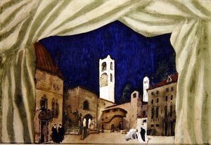 The Marchioness Hunting」のデザイン 作： Leon Bakst