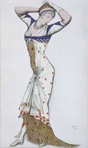 モダンなドレスのデザイン、1910年代 作： Leon Bakst
