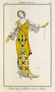 ディオーネ、ジャンヌ・パカン作のバクスト画。 パリの衣装 no.73