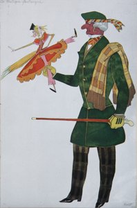 イギリス人。バレエのコスチュームデザイン、マジックグッズショップ、G。ロッシーニ作、1919年 作： Leon Bakst