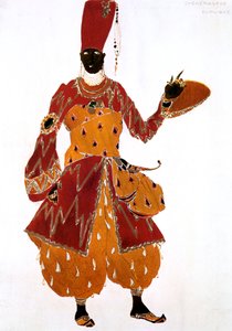 バレエシェヘラザードのEunuch衣装デザイン、1910 作： Leon Bakst