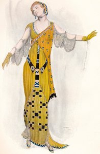 現代衣装のファンタジー、ディオネ、c1910 作： Leon Bakst