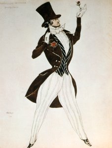 フロレスタン、バレエカーニバルの衣装のデザイン、1919年、ロバートシューマン作 作： Leon Bakst