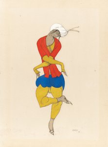 マリア・クズネツォワ、 "L" Adoration "の衣装デザイン、1922 作： Leon Bakst
