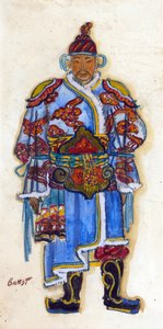 オリエンタル・コスチューム・デザイン（水彩・ガッシュ・紙 作： Leon Bakst