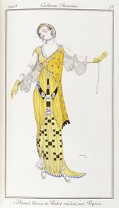 パリの服：1913年にパキンによって実行されたバクストによるディオーネの描画 作： Leon Bakst