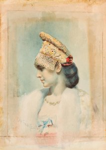 ココシュニックを着た少女の肖像 作： Leon Bakst