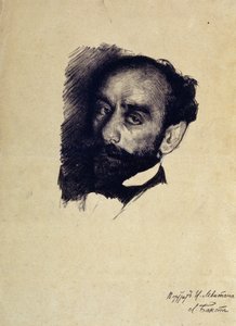 アーティストIsaacLevitanの肖像 作： Leon Bakst