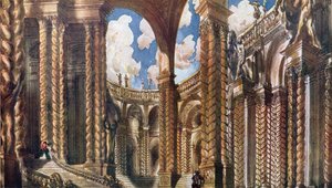 眠れる森の美女、1921年からの結納の風景デザイン 作： Leon Bakst