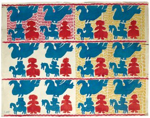 テキスタイルデザイン、20世紀初頭 作： Leon Bakst