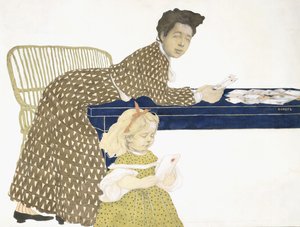 カードプレイヤー、c。 1903 作： Leon Bakst