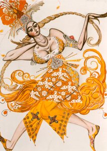 火の鳥、火の鳥の衣装、lgor Stravinskyによるバレエ、1910 作： Leon Bakst