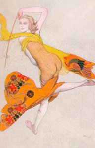 踊る奴隷、1922年、1923年 作： Leon Bakst
