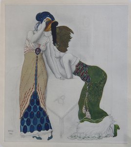 オリエンタルドレスの女性、1910年 作： Leon Bakst