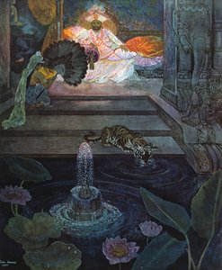 「宝石の庭で」、1924年 作： Leon Carre
