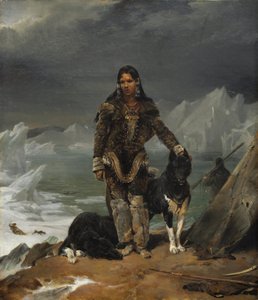 エスキモーの国から来た女性 作： Léon Cogniet