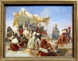 エジプトのキャンペーン（1798-1801）。「ナポレオン・ボナパルト（1769-1821）の命令によるエジプト遠征」 レオン・コグニェ（1794-1880）の絵画 19世紀 作： Léon Cogniet