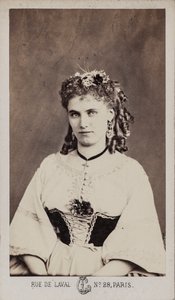 Christine Nilsson 1843-1921の肖像。