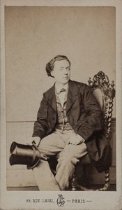 作曲家ルイ・ディエメールの肖像、1843～1919年頃。 1875年。 作： Leon Cremiere