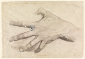 素描《手の習作》1881-92年 作： レオン・ダボ