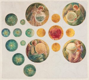 St. John the Baptist Church、ブルックリン、ニューヨークのバラ窓のための研究